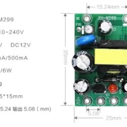 Alternative view of ماژول تغذیه 5 و 12 ولت مدل XH-M299