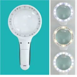 ذره بین 5Xمدل 95090b(RD) با قطر 9 سانت با18 عدد LED - Image 6