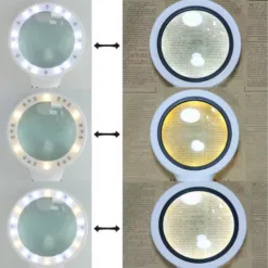 ذره بین 5Xمدل 95090b(RD) با قطر 9 سانت با18 عدد LED - Image 3